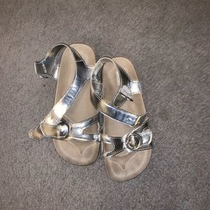 Gymboree Girls Size 11 Birkenstock Sliver